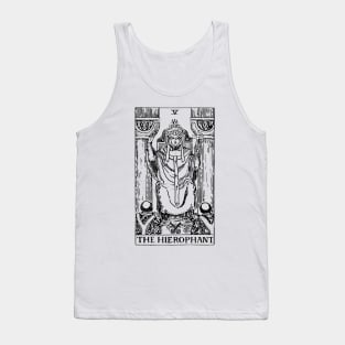 The Hierophant Tarot in black Tank Top